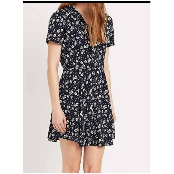 Urban Outfitters Kimchi Blue Floral Peak-A-Boo Back Dress Size M - Picture 1 of 5